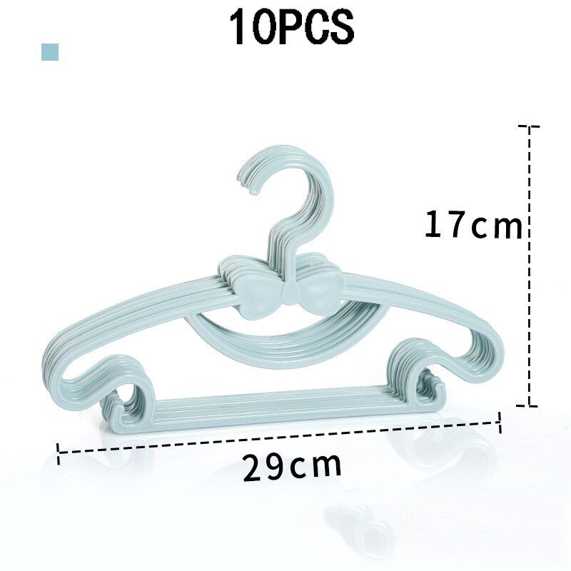 NEW 10pcs Kids Clothes Hanger Racks Portable Plastic Display Hangers Windproof Children Coats Hanger Baby Clothing Organizer