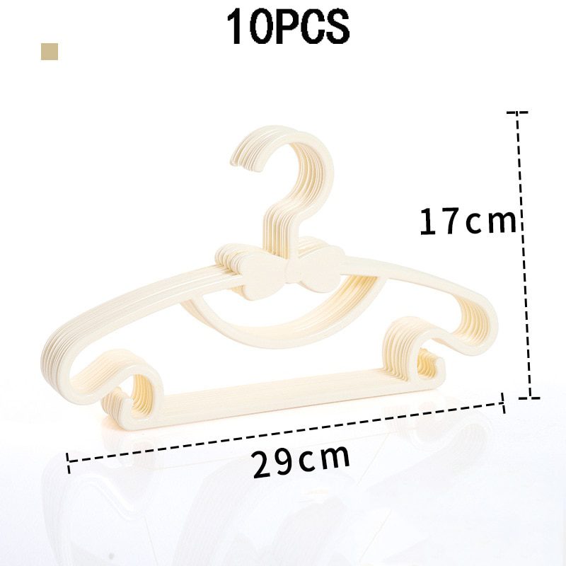 NEW 10pcs Kids Clothes Hanger Racks Portable Plastic Display Hangers Windproof Children Coats Hanger Baby Clothing Organizer