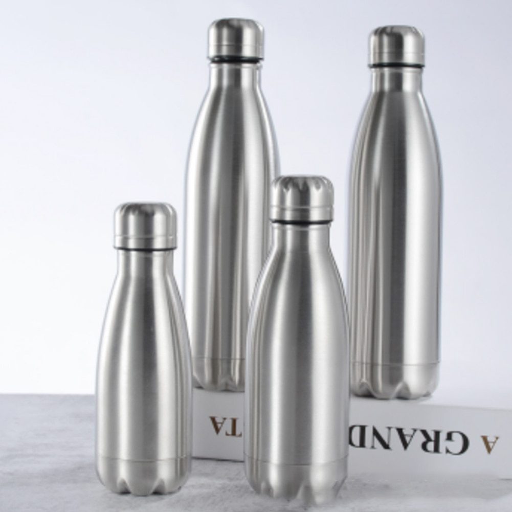 NEW Water Bottle Drinkware Leakproof Lid Kids Portable Sports Cycling Stainless Steel Gym Drinking School Gift