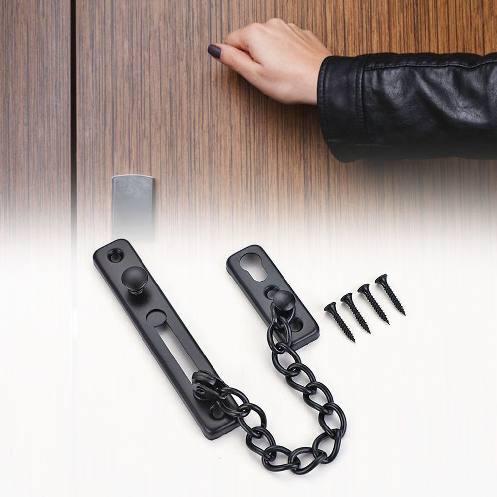 NEW Anti-Theft Hotel Door Lock Bolt Chain Kids Safety Security Home Latch Buckle Guard Lock Hardware Accessories Door Stopper