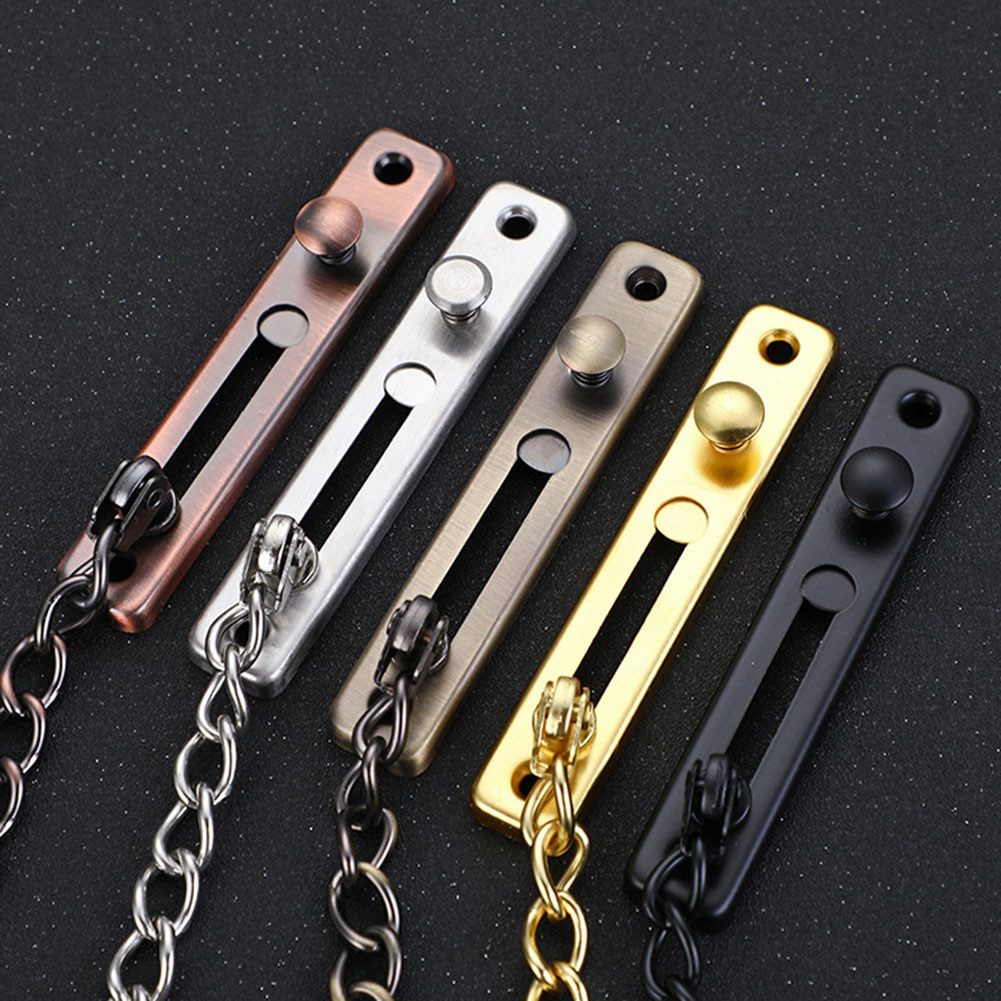 NEW Anti-Theft Hotel Door Lock Bolt Chain Kids Safety Security Home Latch Buckle Guard Lock Hardware Accessories Door Stopper