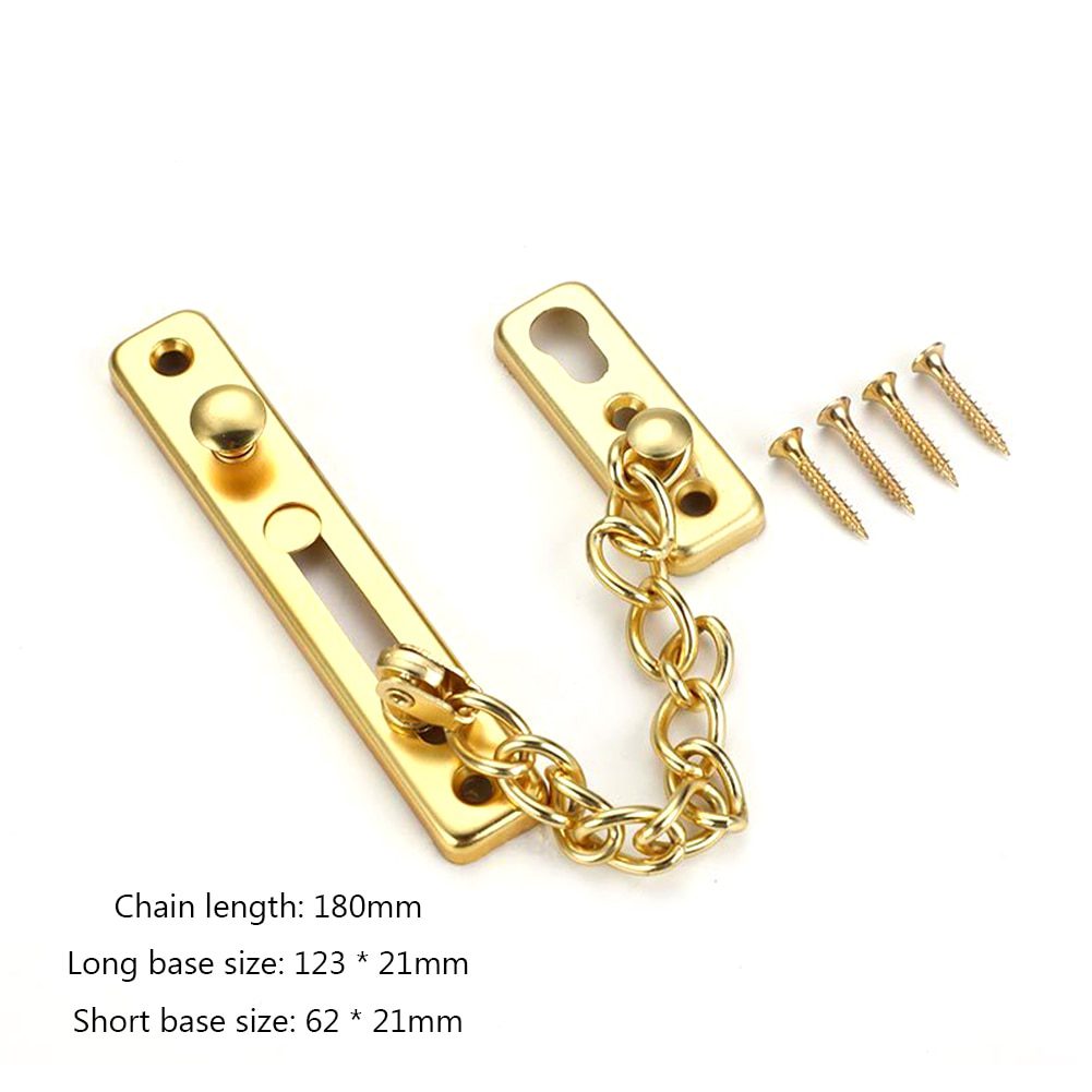 NEW Anti-Theft Hotel Door Lock Bolt Chain Kids Safety Security Home Latch Buckle Guard Lock Hardware Accessories Door Stopper