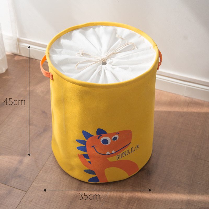 NEW Cartoon Dinosaur Dirty Laundry Basket Thicken Lining Foldable Home Laundry Storage Hamper for Kids Toys Dirty Clothes