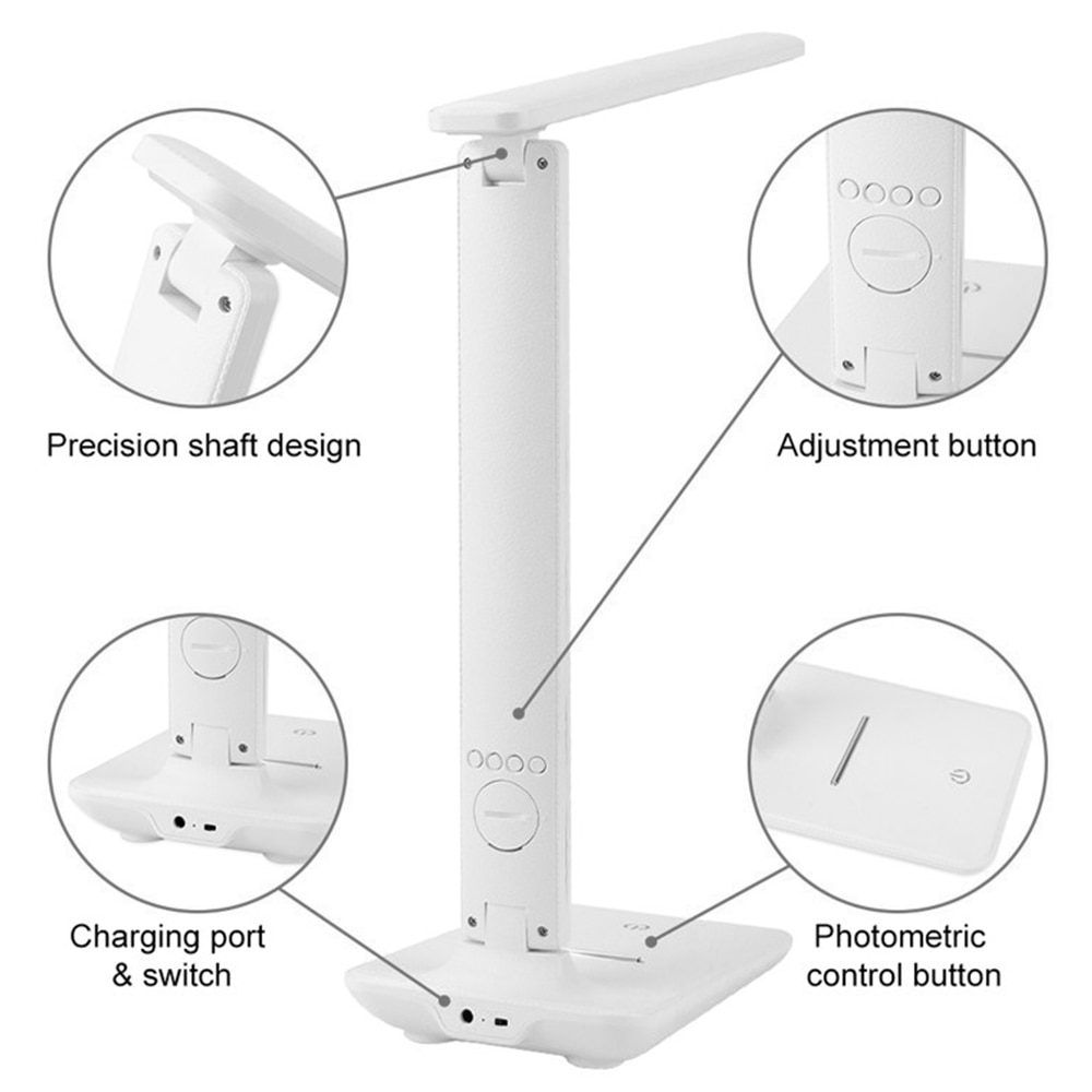 NEW Modern Table Lamp Desk Light USB Touch Bedroom Lamp Eye Protection Reading Light Foldable Dimmable Study Night Lamp Table Li