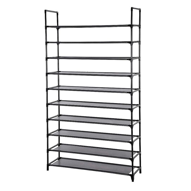 NEW 10-layer Shoe Rack Standing Living Bedroom Modern Solid Storage Shelf Home Organizer Shelves Metal DIY Aluminum Cabinets HWC