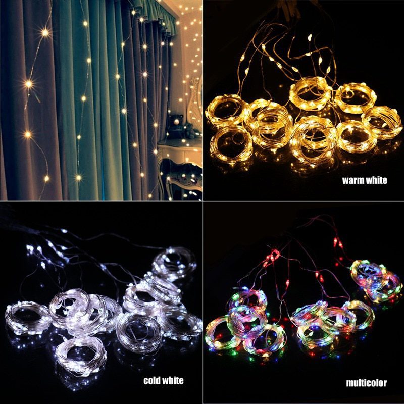 NEW Fairy Lights Garland Curtain Lamp Remote Control USB String Lights LED Lights Bedroom Decoration New Year Bedroom Pendant Li