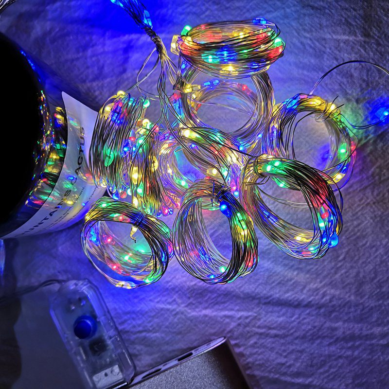 NEW Fairy Lights Garland Curtain Lamp Remote Control USB String Lights LED Lights Bedroom Decoration New Year Bedroom Pendant Li