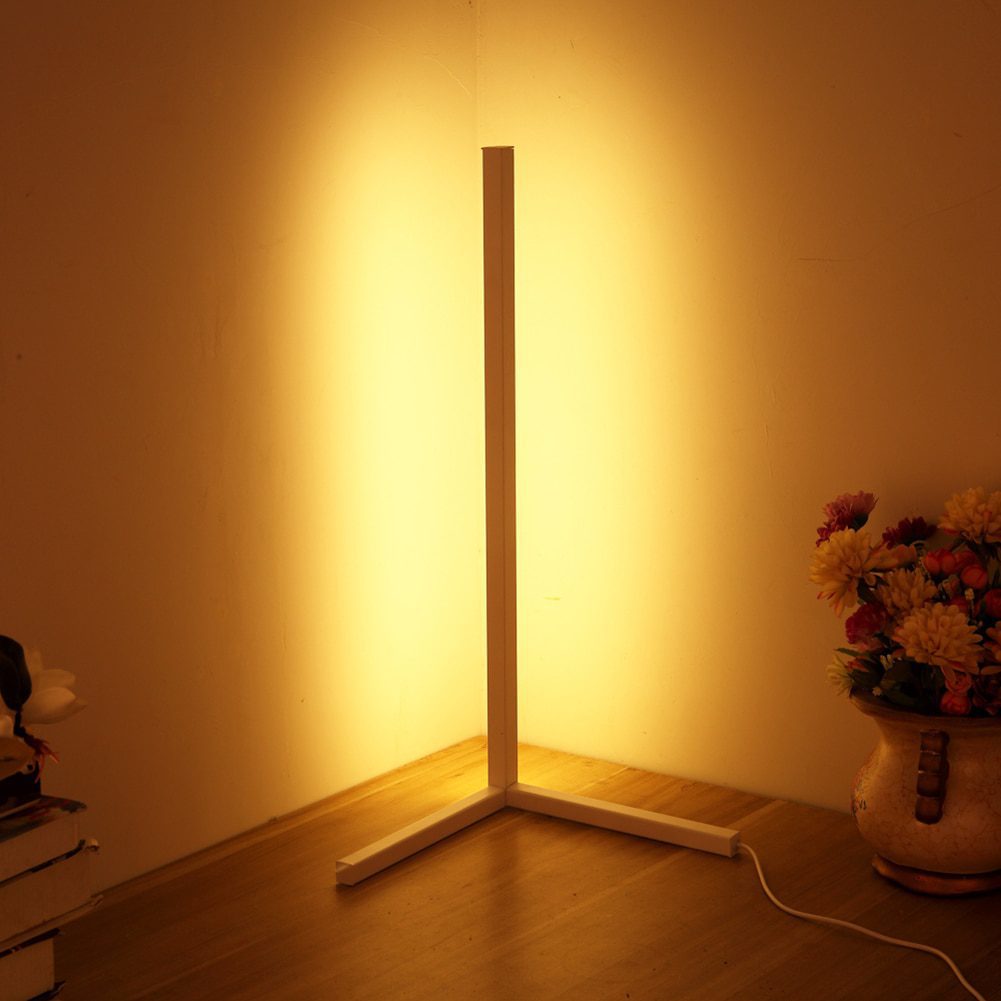 NEW LED Floor Corner Standing Lamp Light with Remote Control Nordic Foot Lamp for Bedroom Living Room Club Home Atmosphere Decor