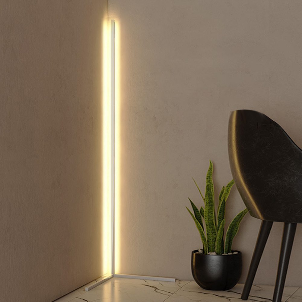 NEW LED Floor Corner Standing Lamp Light with Remote Control Nordic Foot Lamp for Bedroom Living Room Club Home Atmosphere Decor