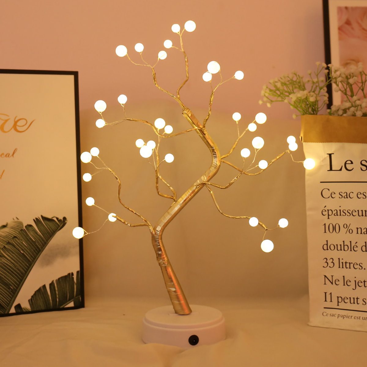 NEW LED Night Light Christmas Tree Copper Wire Garland Lamp For Home Bedroom Decor Fairy Lights Luminary Holiday lighting Table-