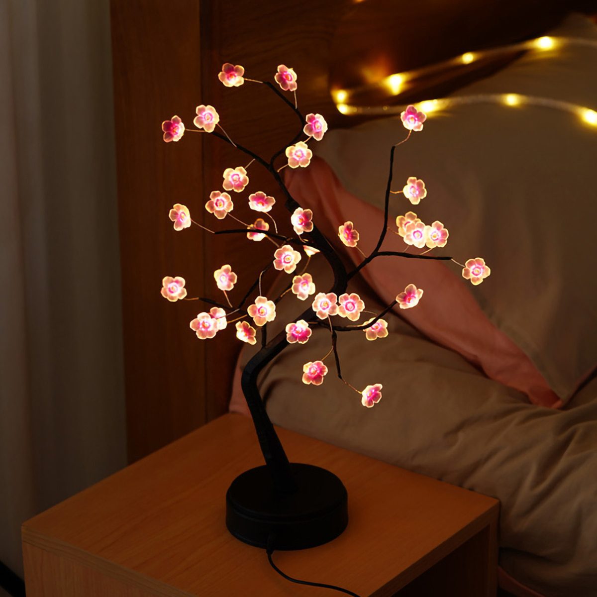 NEW LED Night Light Christmas Tree Copper Wire Garland Lamp For Home Bedroom Decor Fairy Lights Luminary Holiday lighting Table-