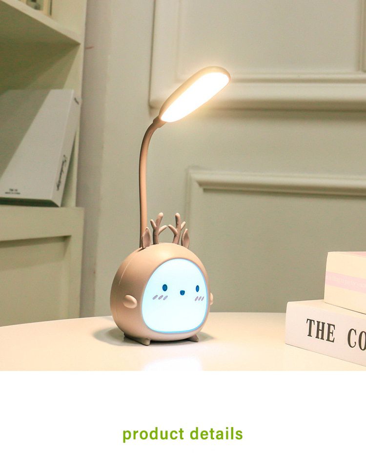 NEW New creative cartoon fawn cute led eye protection lamp student bedroom dormitory folding reading lamp