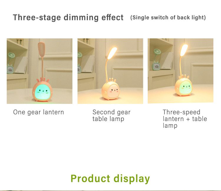 NEW New creative cartoon fawn cute led eye protection lamp student bedroom dormitory folding reading lamp