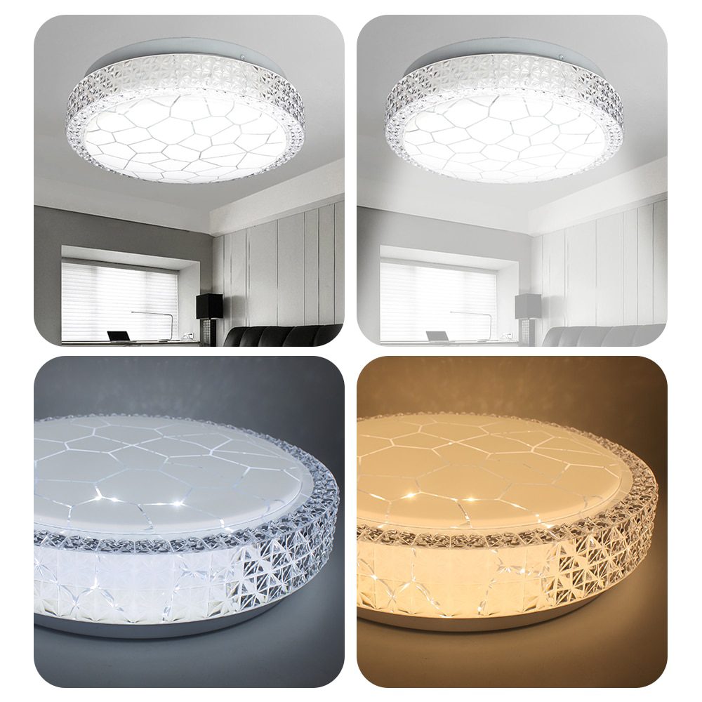 NEW Ultra Thin LED Ceiling Lamp 48W 24W 18W 12W Modern Panel Light in Living room Bedroom AC220V Natural light Surface Mount Fix