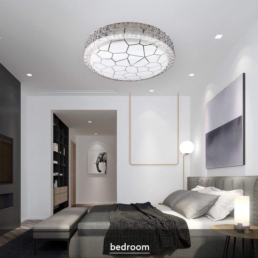 NEW Ultra Thin LED Ceiling Lamp 48W 24W 18W 12W Modern Panel Light in Living room Bedroom AC220V Natural light Surface Mount Fix