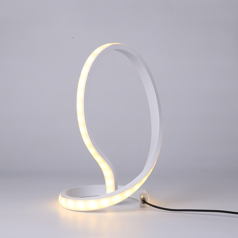 NEW LED Spiral Table Lamp USB Charge Light Touch Control Height Adjustable Bedside Night Light Modern Hallways Bedroom Lighting