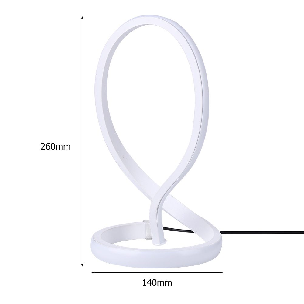 NEW LED Spiral Table Lamp USB Charge Light Touch Control Height Adjustable Bedside Night Light Modern Hallways Bedroom Lighting