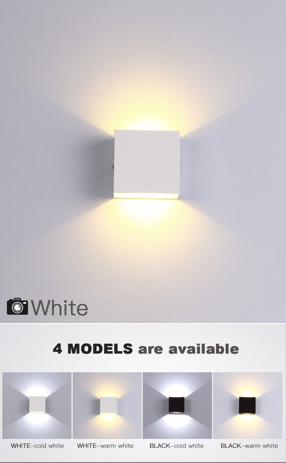 NEW Dimmable Wall Light 6W 12W LED Wall Lamp Simple Indoor Stairs Passage Bedroom Living Room Fast Shipping