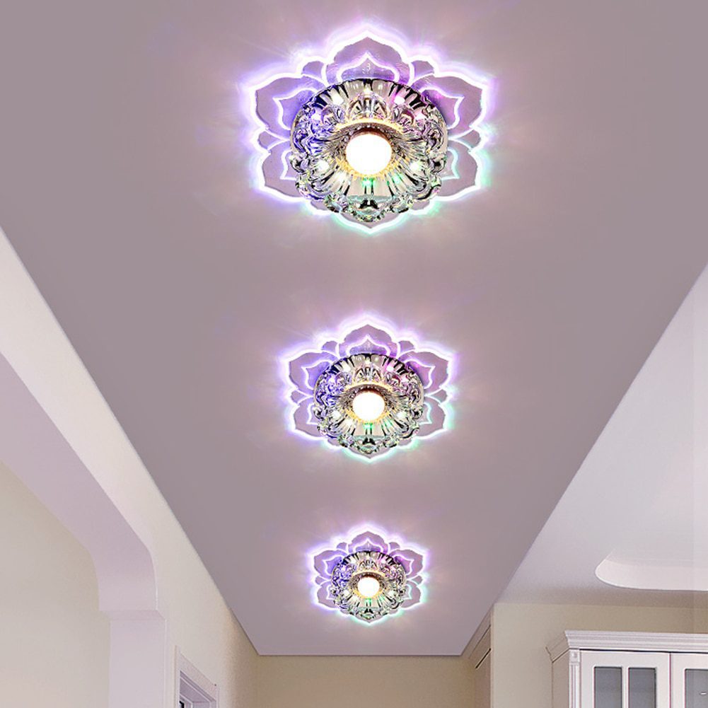 NEW Modern LED Chandelier Ceiling Light 3W Ceiling Mounted Gallery Spotlight or Hallway Living Room Bedroom Crystal Chandelier L