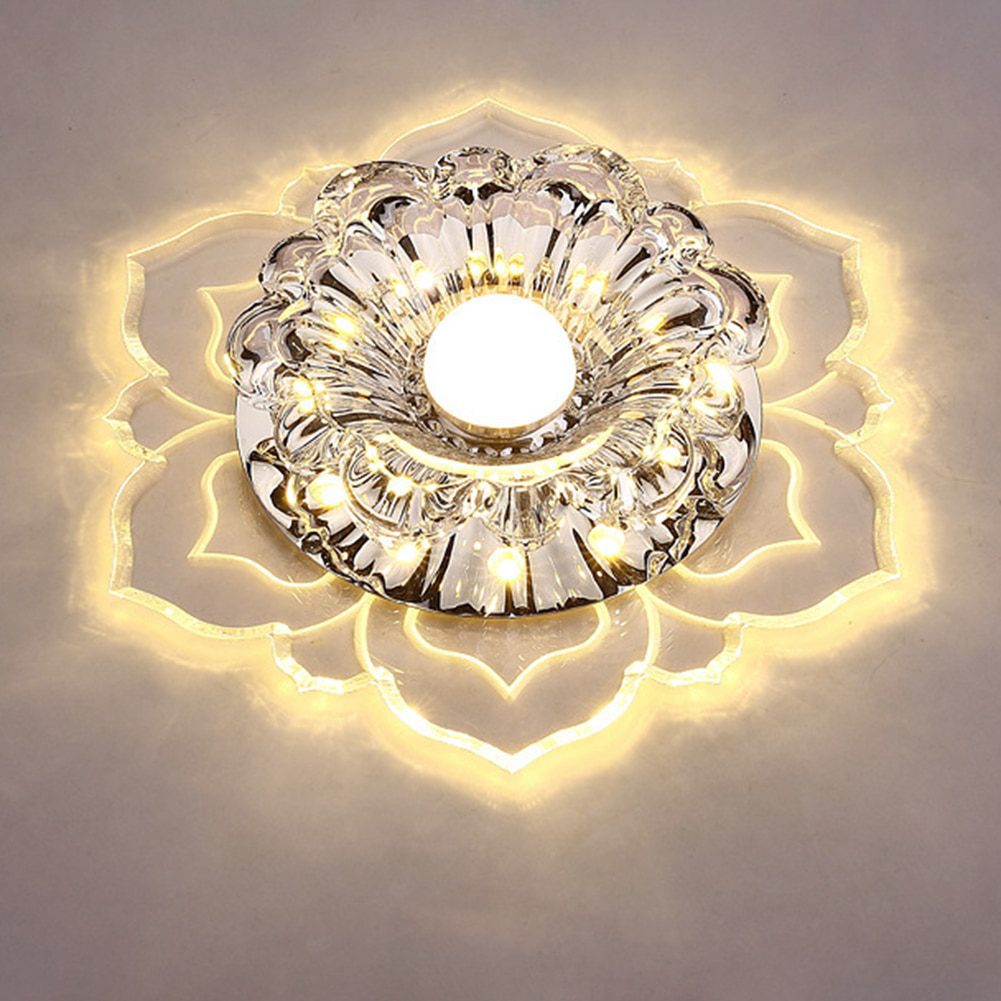 NEW Modern LED Chandelier Ceiling Light 3W Ceiling Mounted Gallery Spotlight or Hallway Living Room Bedroom Crystal Chandelier L