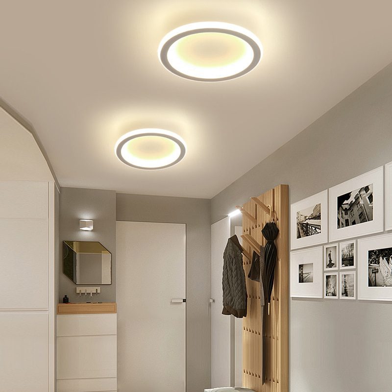 NEW 32W 28W Creative LED Ceiling Lamp for Living Room Bedroom Interior Aisle Ceiling Lighting Fixture for Corridor Balcony Home