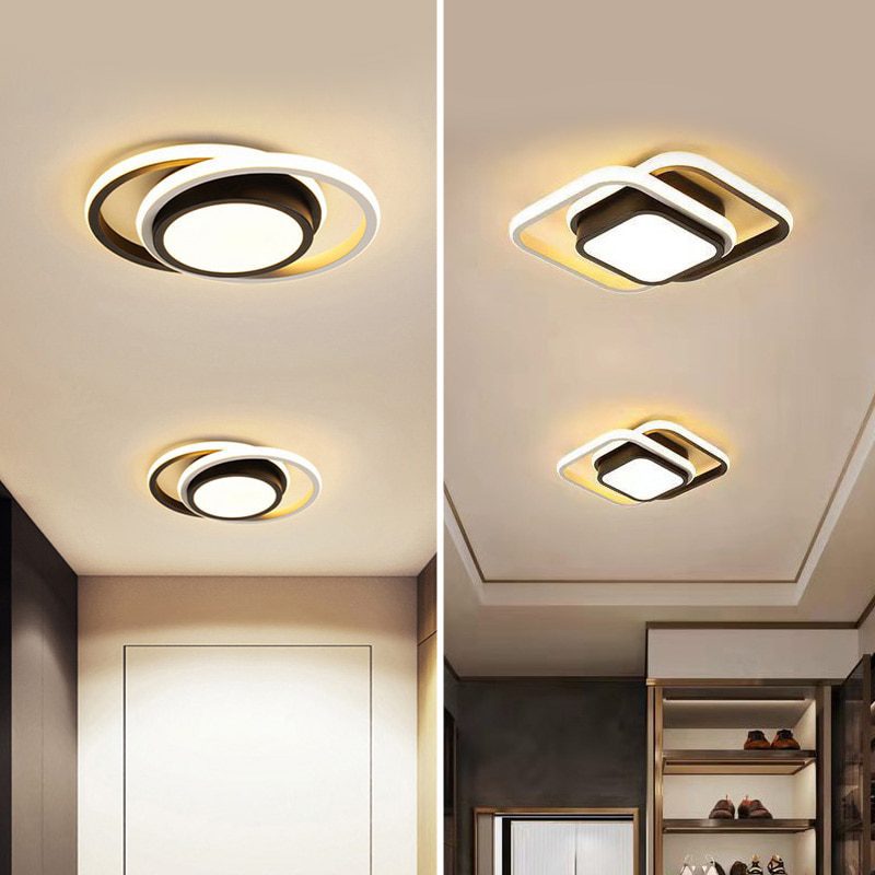 NEW 32W 28W Creative LED Ceiling Lamp for Living Room Bedroom Interior Aisle Ceiling Lighting Fixture for Corridor Balcony Home