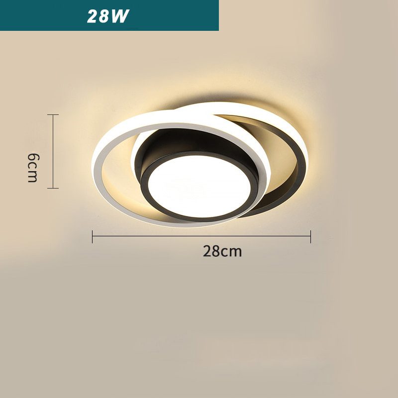 NEW 32W 28W Creative LED Ceiling Lamp for Living Room Bedroom Interior Aisle Ceiling Lighting Fixture for Corridor Balcony Home