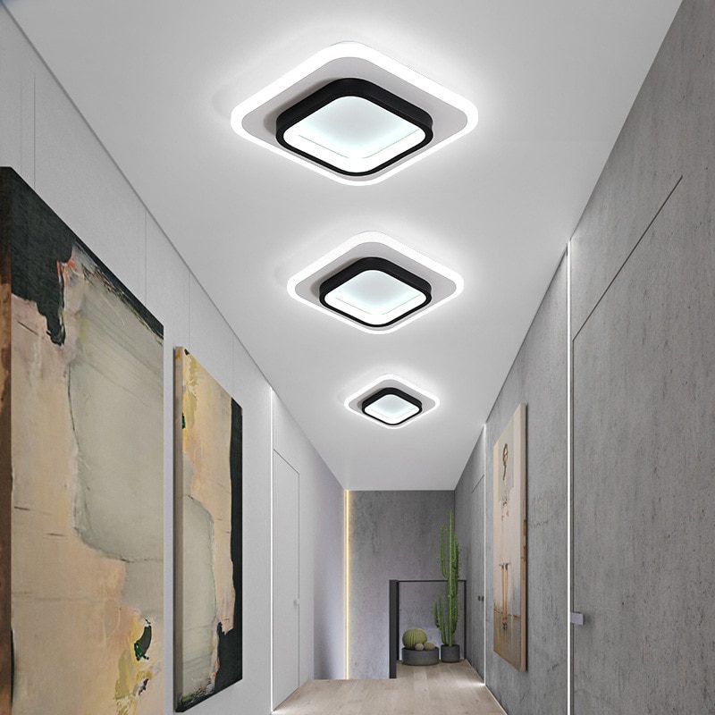 NEW 32W 28W Creative LED Ceiling Lamp for Living Room Bedroom Interior Aisle Ceiling Lighting Fixture for Corridor Balcony Home