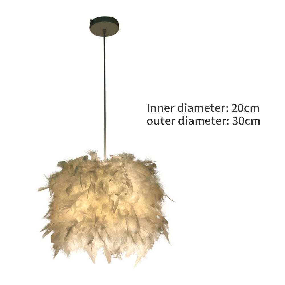 NEW Mordern Feather Pendant Lamp E27 Lamp Holder Fairy Hanging Lamp Goose Feather Bedroom Dining Room Loft Chandelier Ceiling Li