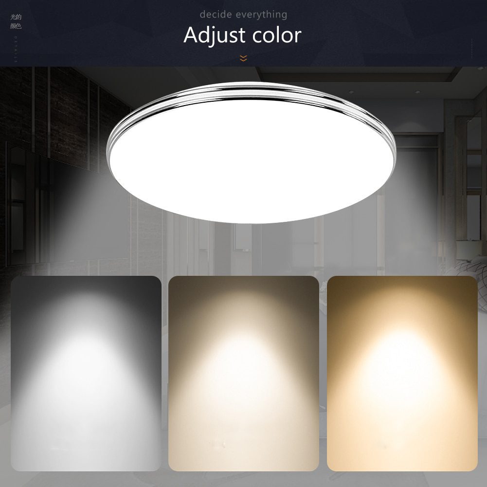 NEW LED Ceiling Light 72W 36W 24W 18W 12W Down Light Surface Mount Panel Lamp AC 220V Modern 3 Colors Lamp For Home Decor Lighti