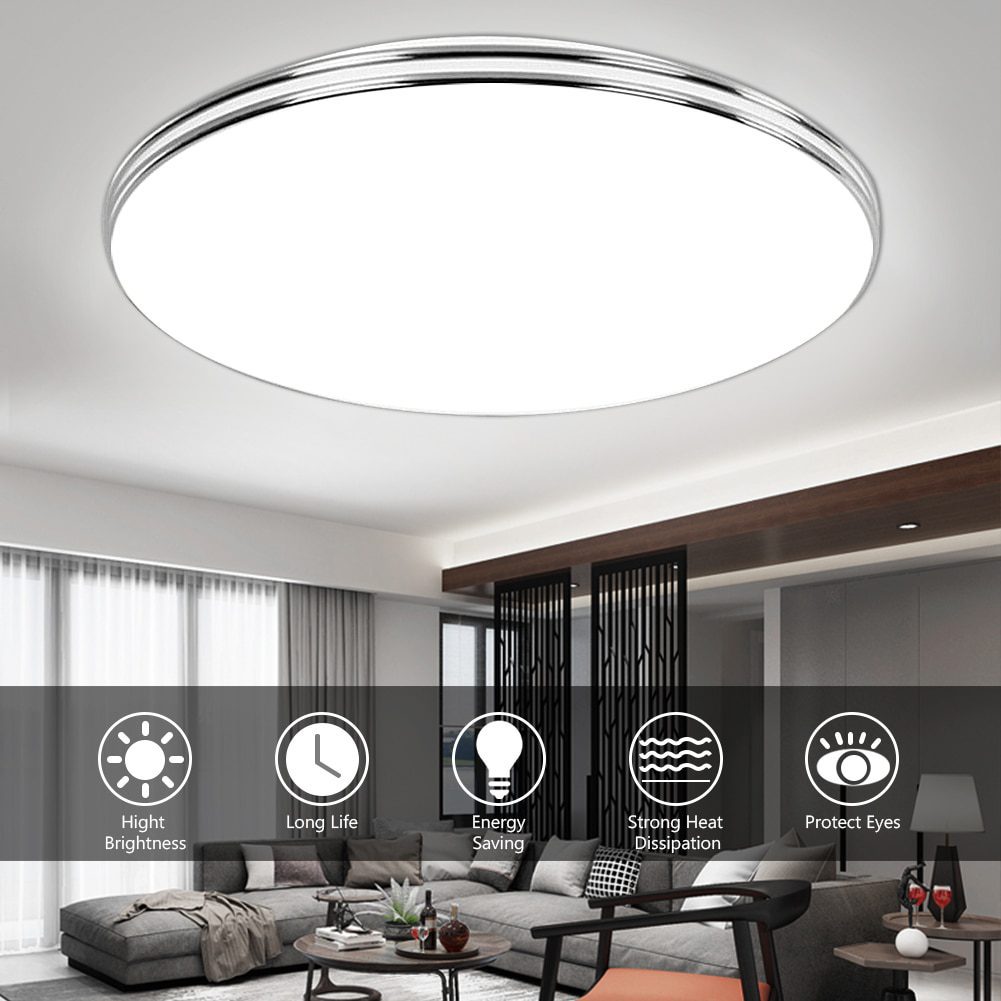 NEW LED Ceiling Light 72W 36W 24W 18W 12W Down Light Surface Mount Panel Lamp AC 220V Modern 3 Colors Lamp For Home Decor Lighti