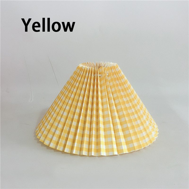 NEW Pleated Lamp Shade E27 Light Cover Fabric Table Lamp Decor Handmade Cloth Hotel Home Bedroom Lampshade