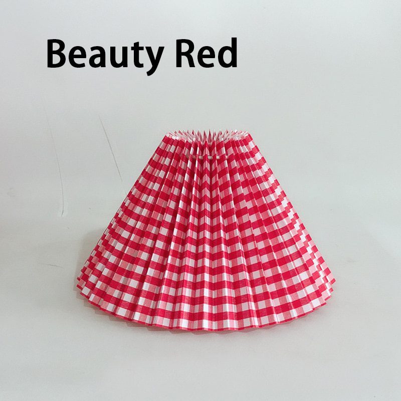 NEW Pleated Lamp Shade E27 Light Cover Fabric Table Lamp Decor Handmade Cloth Hotel Home Bedroom Lampshade