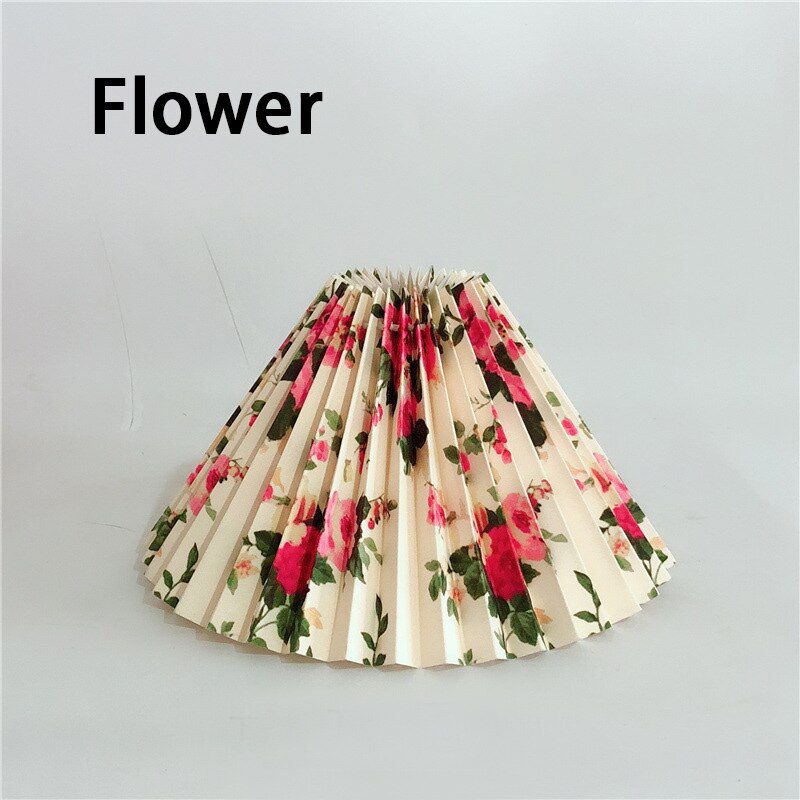 NEW Pleated Lamp Shade E27 Light Cover Fabric Table Lamp Decor Handmade Cloth Hotel Home Bedroom Lampshade