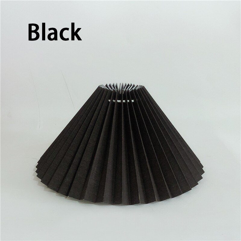 NEW Pleated Lamp Shade E27 Light Cover Fabric Table Lamp Decor Handmade Cloth Hotel Home Bedroom Lampshade