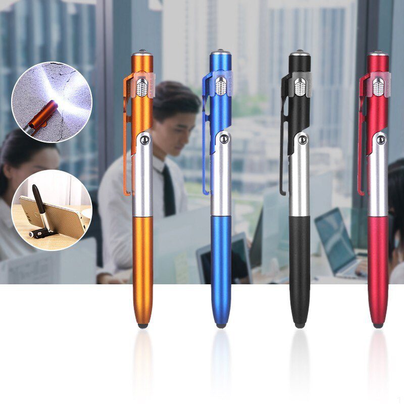 NEW Pen Multifunction Led Light Folding Stand for Phone Holder Night Reading Stationery Pen Tools Set Professional Gadgets