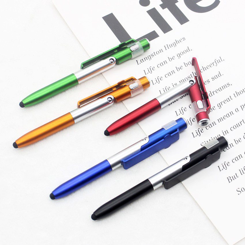 NEW Pen Multifunction Led Light Folding Stand for Phone Holder Night Reading Stationery Pen Tools Set Professional Gadgets