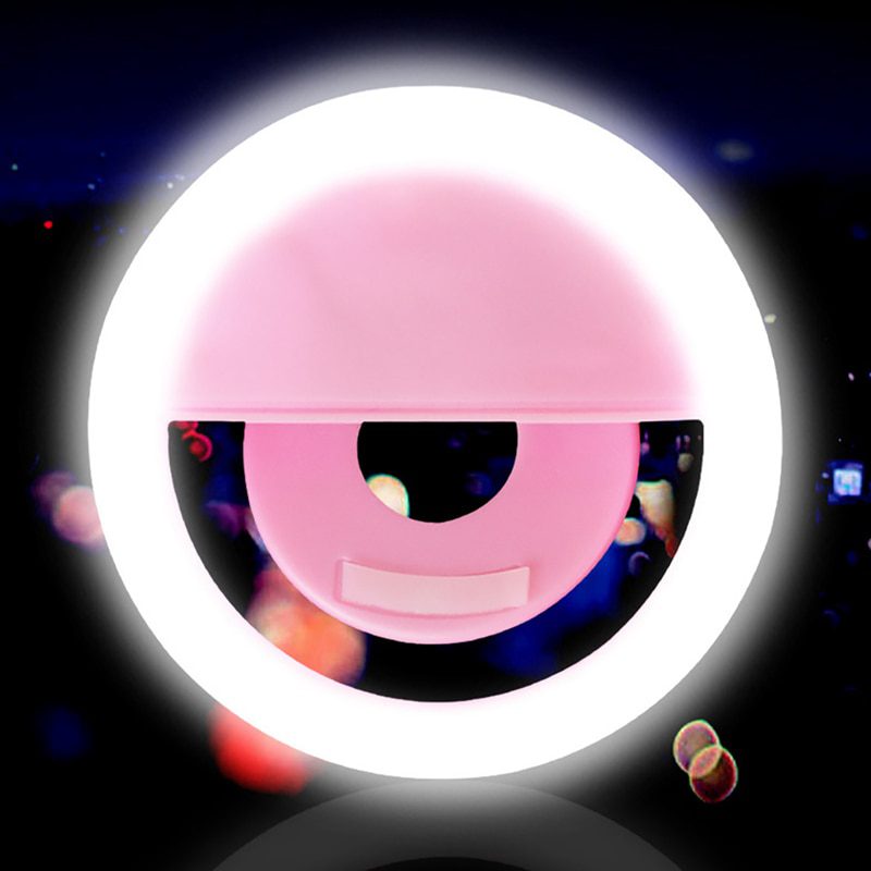 NEW Staraise Selfie Ring Light Mobile Phone Clip Lens Novelty Lights Lamp Emergency Dry Battery For Photo Camera LED Light Ring