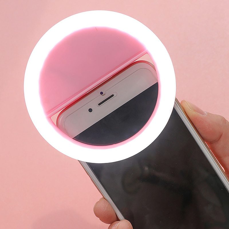 NEW Staraise Selfie Ring Light Mobile Phone Clip Lens Novelty Lights Lamp Emergency Dry Battery For Photo Camera LED Light Ring