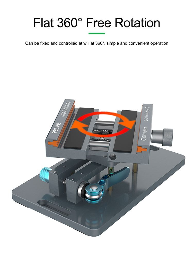 NEW RL-601S mobile phone rear glass cover removal tool,360° rotating fixture, separation frame back cover without hurting paint