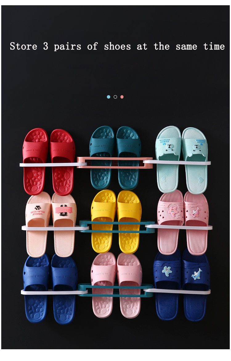 NEW 3 in 1 Folding Wall Mounted Shoes Shelf Sports Shoes Rack Slippers Shoe cabinet Organizer Home Space saving Shoes Storage Ra