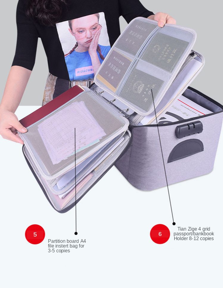 NEW Document Storage Bag Organizer Desk Stationery Women Travel Files Card Folder Holder Tool Case Handbag Home Office Accessori