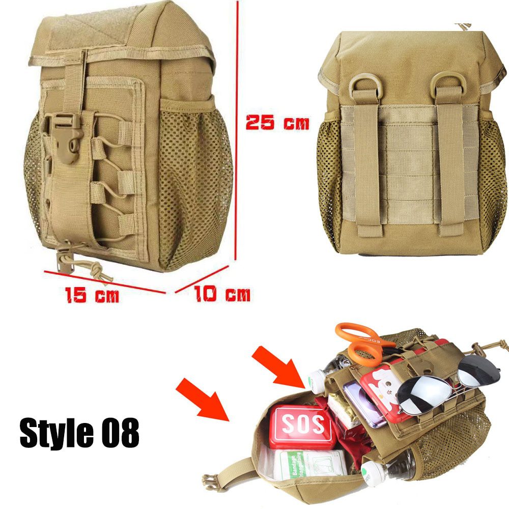 NEW First Aid Kits Bag Portable Outdoor Hunting Military Tactical Survival Emergency Pack Home/Car Medical Package EDC Tools Pac