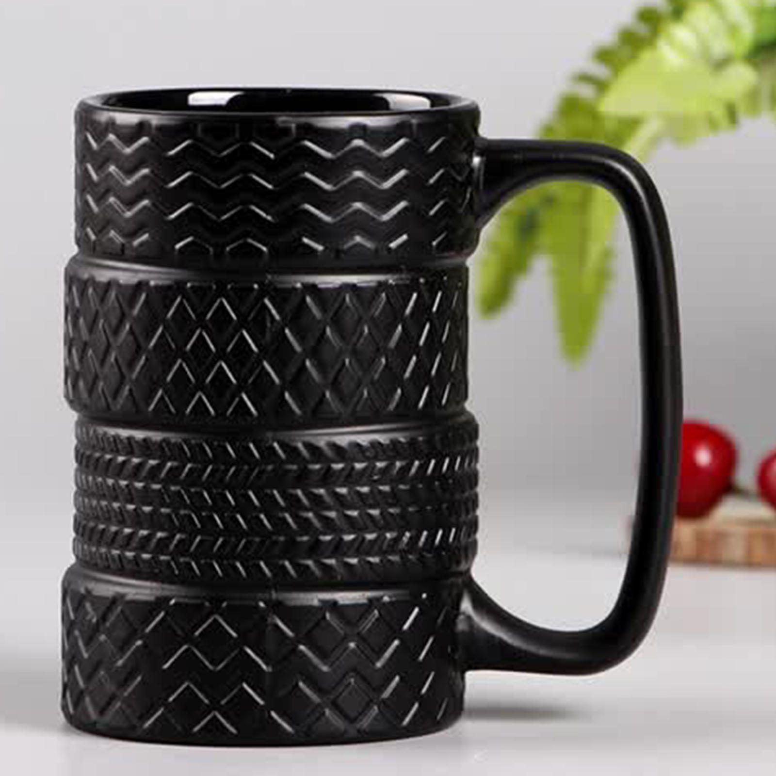 NEW Tyre Tire Coffee Mug Car Mug Morning Cup Juice Milk Mugs for Birthday Holiday Gifts Coffee Cups Wheel Coffee Mug Desk