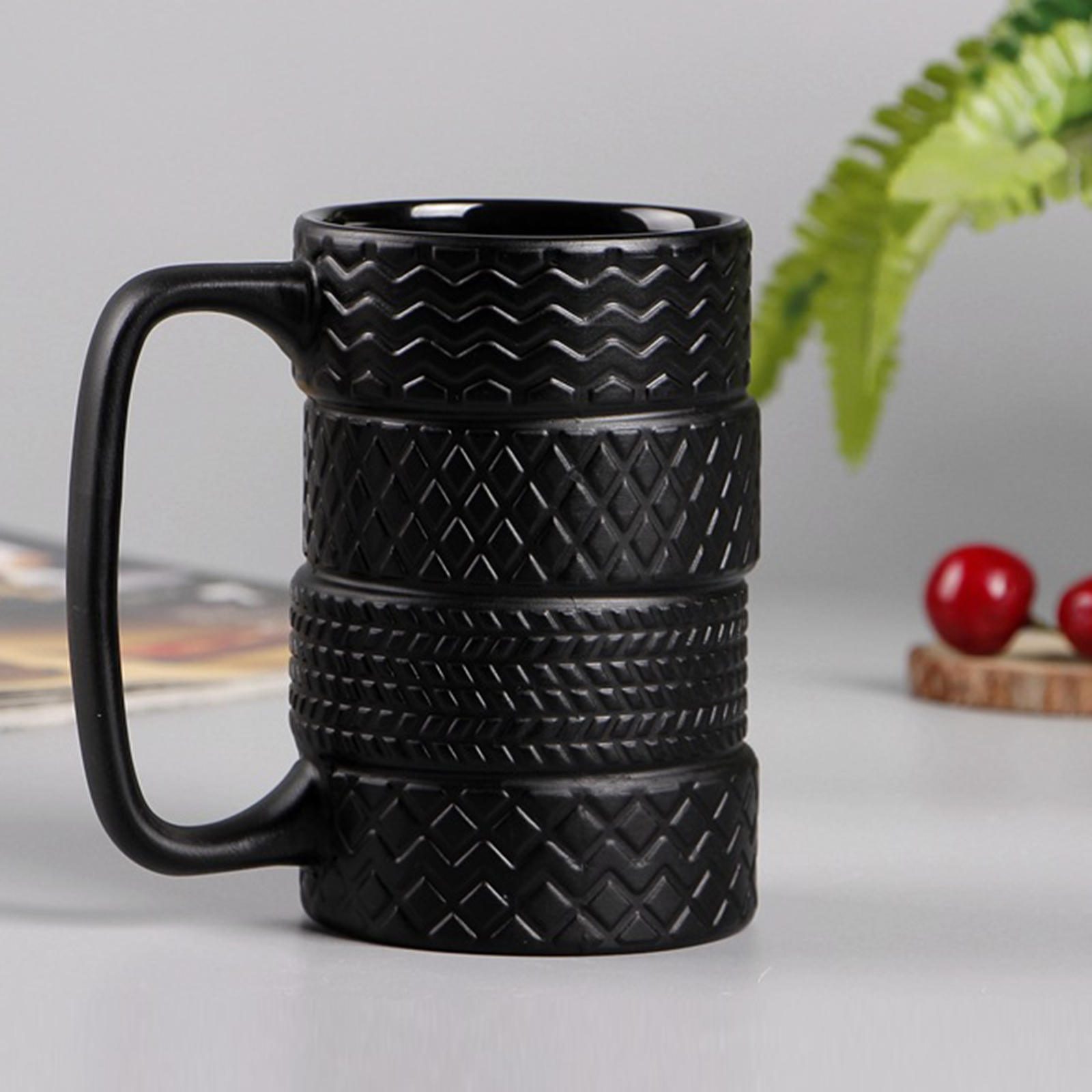 NEW Tyre Tire Coffee Mug Car Mug Morning Cup Juice Milk Mugs for Birthday Holiday Gifts Coffee Cups Wheel Coffee Mug Desk