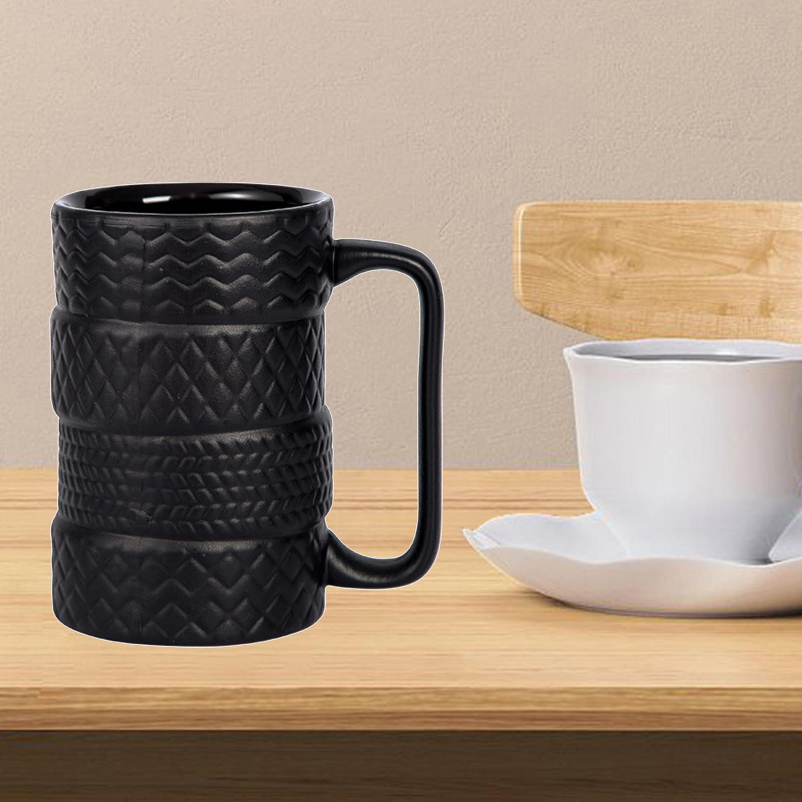 NEW Tyre Tire Coffee Mug Car Mug Morning Cup Juice Milk Mugs for Birthday Holiday Gifts Coffee Cups Wheel Coffee Mug Desk