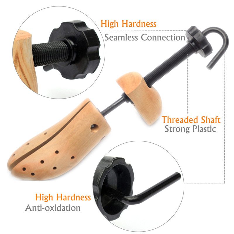 NEW Shoe Stretcher Wooden Shoes Tree Shaper Rack Pine Wood Shoe Tree Adjustable Flats Pumps Boots Expander Trees For Man Women