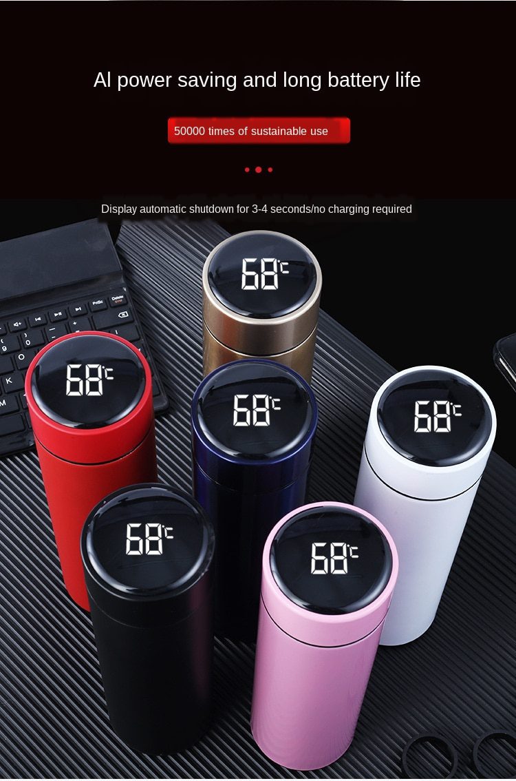 NEW Color Changing Temperature Insulation Cup Stainless Steel Vacuum Leak-Proof Travel Thermos Cup