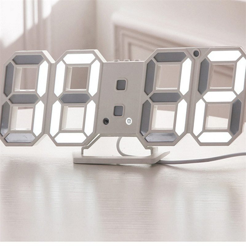 NEW LED Digital Wall Clock with 3 levels Brightness Alarm Clock Wall Hanging Clock Wall clock Home decor