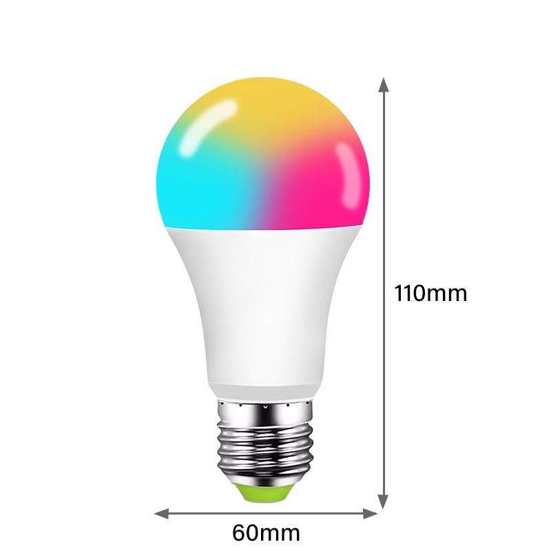 NEW 15W WiFi Smart LED Light Bulb E26 E27 B22 Ampoule LED Intelligent Dimmable Night Lamp Apply To Alexa Google Home Assistant E